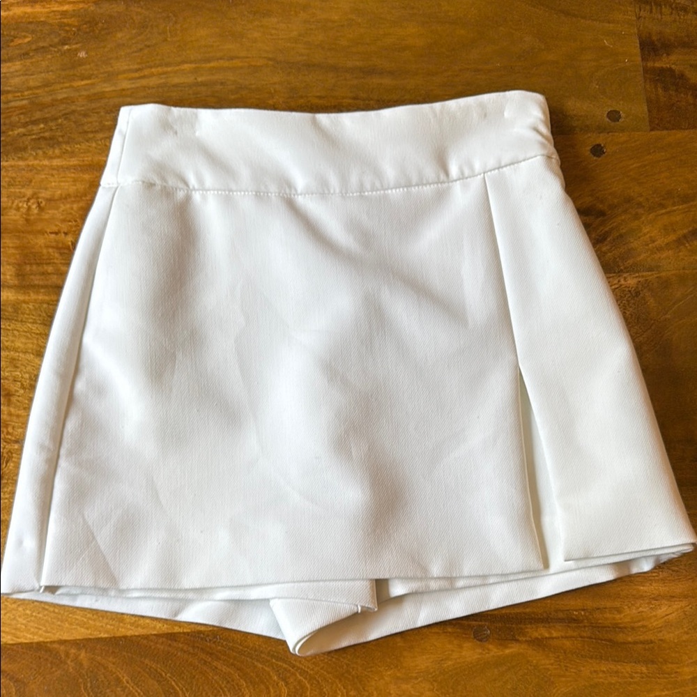 White Skort